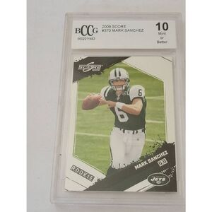 NFL 2009 Upper Deck Mark Sanchez RC Score Rookie Card #370 BCCG 10 Mint